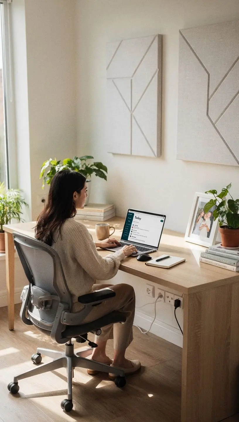 Pracownicy współpracujący w otwartej przestrzeni biurowej.