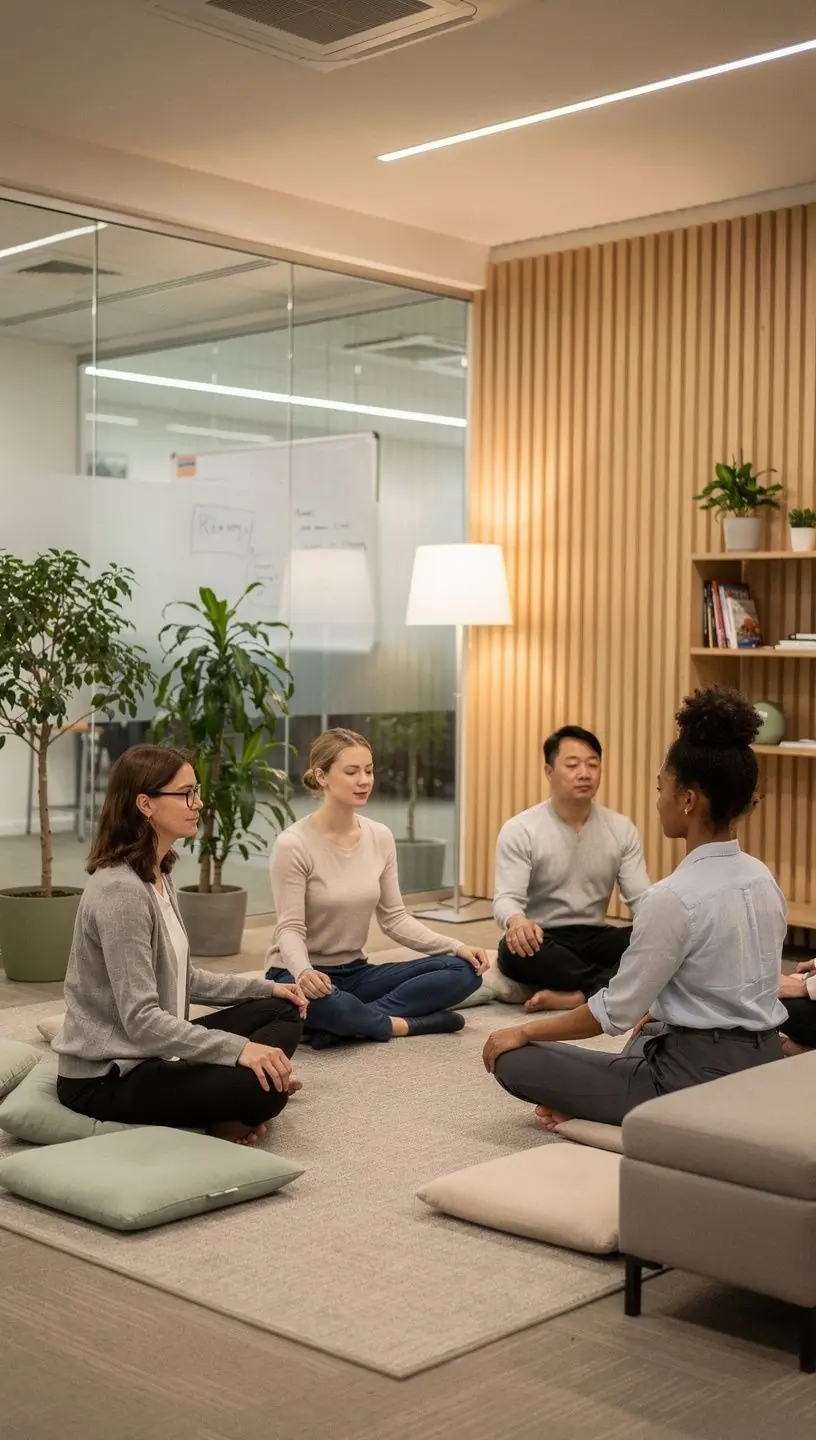 Skrzynki akustyczne w biurze zapewniające prywatność podczas pracy.